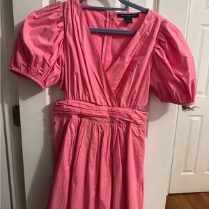 French Connection Pink Midi Dress